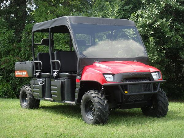 08-09 Polaris Ranger Crew 2-in-1 Vinyl Windshield Soft Roof GCL UTV